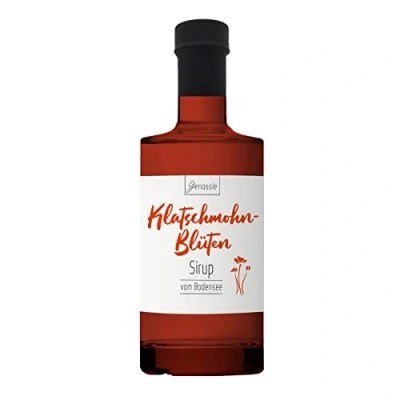 Abbildung von BIO Klatschmohnblütensirup 350 ml Genüssle Klatschmohnblüten Sirup vom Bodensee