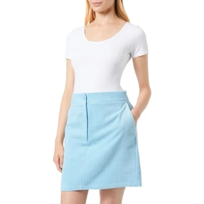 Abbildung von comma casual identity Alinienrock, Damen, Größe: 40, Hellblau