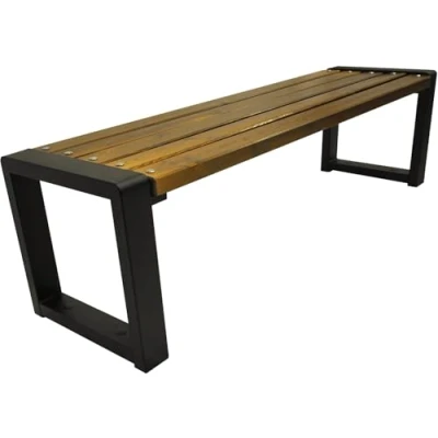 Abbildung von Primario Grande Gartenbank, Parkbank Gartenmöbel, Outdoor Bank mit 350kg Tragfähigkeit Sitzbank Holz Wetterfeste (Grande BO, Nuss, 200cm Sitzlänge, CE)