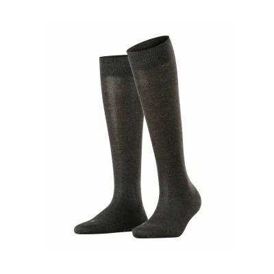 Abbildung von Falke Sensitive London Softtop Suitable FOR Diabetics Kniestrümpfe, Damen, Größe: 35 38, Anthra mel