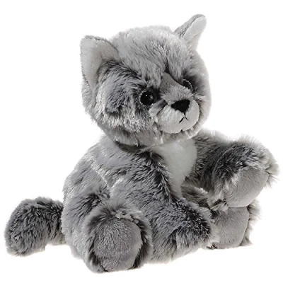 Abbildung von GLITTER KITTY Katzen Baby, graumeliert Gr&ouml;sse 20 cm