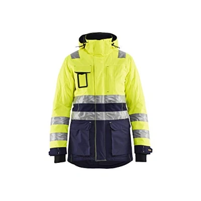 Abbildung von Blaklader 447219873389XS Damen Winterparka, High Vis Gelb/Marineblau, Größe XS