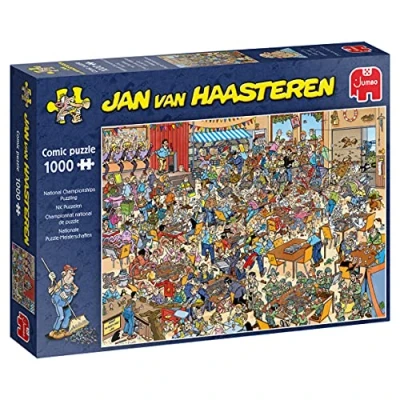 Abbildung von JUMBO Spiele Puzzle 19090 Jan van Haasteren Nationale Meisterschaften 1000, 1000 Puzzleteile, Made in Europe