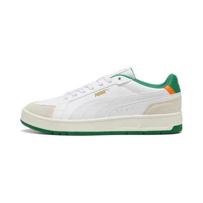 Abbildung von Puma Court Classico Sport Sneakers Unisex Schuhe Warm White/Archive Green Größe: 39