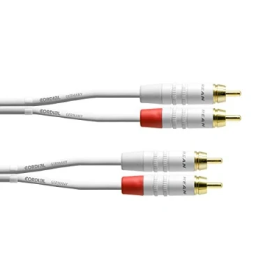 Abbildung von CORDIAL Kabel AUDIO doppelt RCA 3 m weiß Essentials