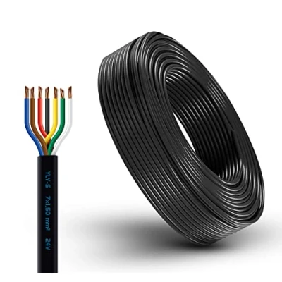 Abbildung von AUTOLIGHT 24 Fahrzeugkabel 7 adrig Fahrzeugleitung mit Kabelquerschnitt 7X 1,5mm² Kabel Anhänger KFZ PKW Boot polig Anhängerkabel mehradrig (25 Meter)