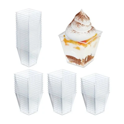 Abbildung von relaxdays Dessertschale Dessertschalen 50er Set, Kunststoff