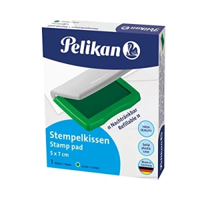 Abbildung von Pelikan 337717 Stempelkissen aus Kunststoff, 5 x 7 cm, grün