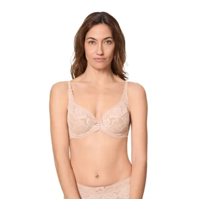 Abbildung von Playtex Damen Flower Elegance Bügel BH, beige, 80F
