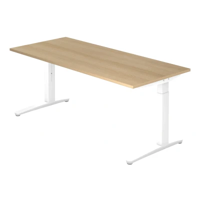 Abbildung von Hammerbacher Schreibtisch XB19 Eiche/Weiß