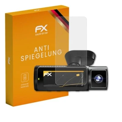 Abbildung von atFoliX Panzerfolie kompatibel mit Vantrue Nexus 5 Schutzfolie, entspiegelnde und stoßdämpfende FX Folie (3X)