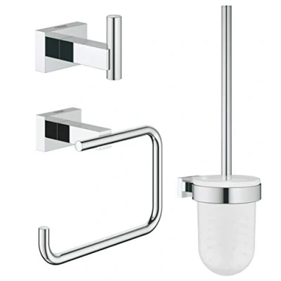 Abbildung von GROHE 40757001, Chrom, Glas, Metall, Modern, 3 Stück(e)