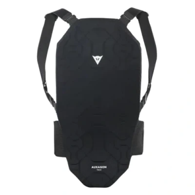 Abbildung von Dainese Unisex Adult Auxagon Back Protector 1 Ski und Snowboard Rückenprotektor mit Hosenträgern, Schwarz/Schwarz, M