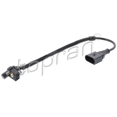 Abbildung von TOPRAN 113 737 Impulsgeber 3 Hallsensor mit Kabelschutzrohr Schraube, Kabel VOLKSWAGEN: Touran I, Passat B6 Variant, Golf Plus / Crossgolf