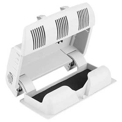 Abbildung von Brillenhalter, Chacerls Sonnenblende Auto Aufbewahrungshalter Box Brillenetui für Skoda Octavia Fabia Roomster 1Z0868565E(Grau)