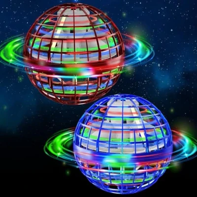 Abbildung von semai Fliegender Ball,Spielzeug Jungen, Kinder Spielzeug ab 6 Jahren mit LED Licht, Hand Controlled Hover Ball Geschenke für Jungen Mädchen 12 Jahre Blau &amp; rot