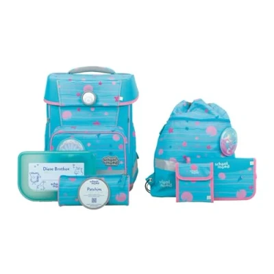 Abbildung von SCHOOL MOOD Schulranzen &quot;Champion, Lilly (Meerjungfrau)&quot;, retroreflektierende Flächen, mit LED Patchy; aus recyceltem Material