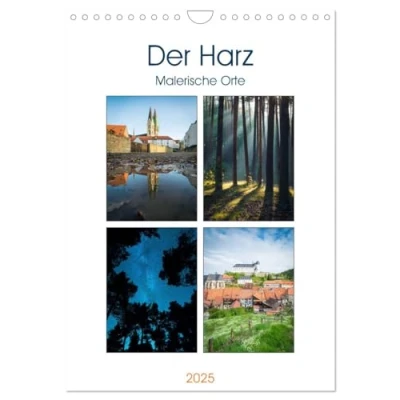 Abbildung von Der Harz Malerische Orte (Wandkalender 2025 DIN A4 hoch), CALVENDO Monatskalender