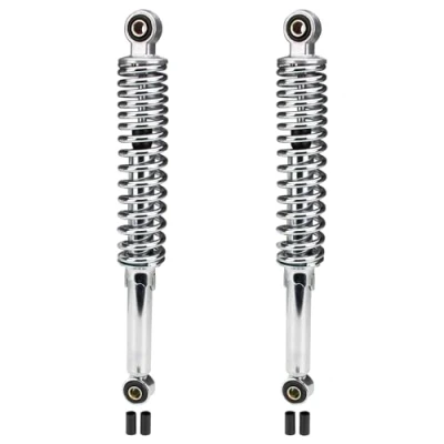 Abbildung von Stoßdämpfer Federbein Set 360mm Chrom für Zündapp Hercules Kreidler Simson Puch Mofa Moped Mokick