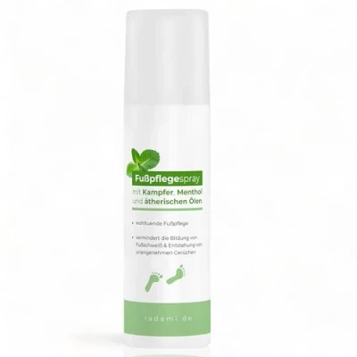 Abbildung von Radami Fußspray Fußpflegespray Fußdeo bei Fußgeruch 150ml