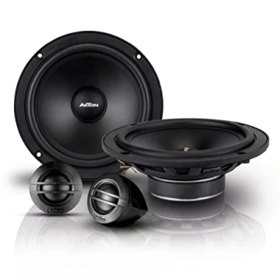 Abbildung von AXTON ATC165S klangstarkes 16,5 cm / 6,5“ Komponenten System, 2 Wege Auto Lautsprecher mit nur 47 mm Einbautiefe, Soundsystem 90 Watt RMS