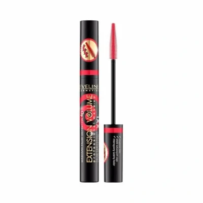 Abbildung von Eveline Cosmetics 4D Lash Extension Volume Mascara Falsche Definition, Bold &amp; Flexy Bürste, Intensiv Schwarz, Langanhaltend