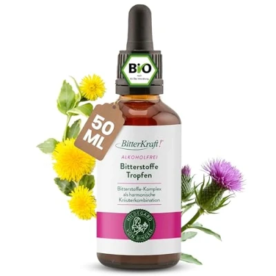 Abbildung von Bitterkraft Alkoholfrei Bitterstoffe Pipette 50 ml