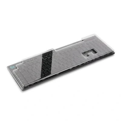 Abbildung von Decksaver Cover für die Logitech G915 / G815 Tastaturserie geräucherte/klare Schutzhülle, hergestellt in Großbritannien Erstklassige Schutzabdeckung Profi Gamer