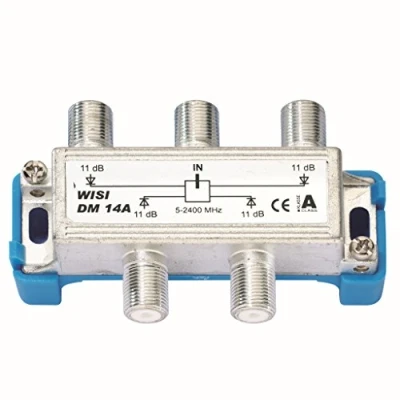 Abbildung von Wisi DM 14 A, Kabelsplitter, 5 2400 MHz, Silber, 18 dB, 74 mm, mm