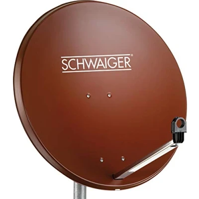 Abbildung von Schwaiger SPI996, 10,7 12,75 GHz, 38,5 dBi, Rot, Aluminium, Kunststoff, Stahl, 75 cm, 745 mm
