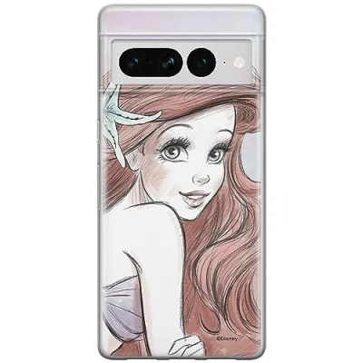Abbildung von ERT GROUP Handyhülle für Google Pixel 7 PRO Original und offiziell Lizenziertes Disney Muster Ariel 005 optimal an die Form des Handy angepasst, hülle aus TPU