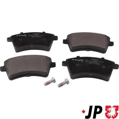 Abbildung von JP GROUP 4363601010 Bremsbelagsatz Vorderachse nicht für Verschleißwarnanzeiger vorbereitet RENAULT: Kangoo II / Grand Kangoo, Express