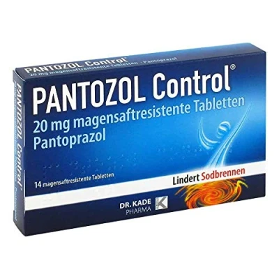 Abbildung von Pantozol Control 20 mg magensaftresistente Tabletten 14 St