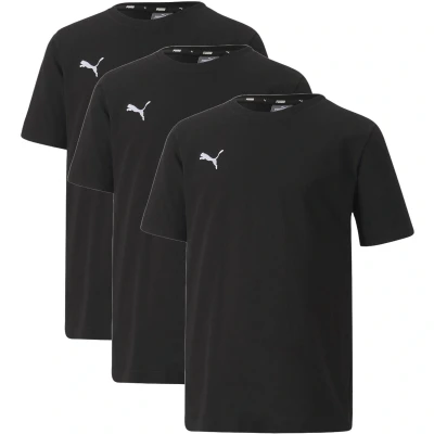 Abbildung von T shirt Puma Junior Teamgoal 23 Casual 3 pack P. Schwarz. Kinder