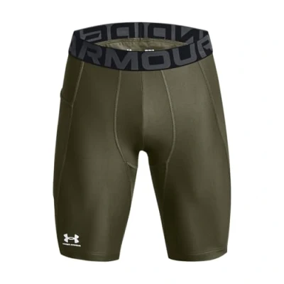 Abbildung von Under Armour Herren UA HG Lng Shorts, leichte kurze Sporthose, atmungsaktive Kompressions Herrenshorts mit Strength Pocket Eingrifftasche