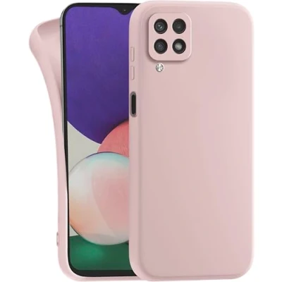 Abbildung von MyGadget Hülle für Samsung Galaxy A12 5G robuste Silikon Schutzhülle TPU Case Slim Silikonhülle Back Cover Kratzfest Handyhülle Rosa