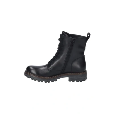 Abbildung von Josef Seibel Damen Combat Boots Marta 02,Weite G (Normal),Wechselfußbett,Kurzstiefel,uebergangsschuhe,uebergangsstiefel,schwarz / VL604 100,39 EU