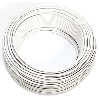 Abbildung von Lautsprecherkabel 2x0,50mm2 25m weiss CCA Audiokabel Boxenkabel