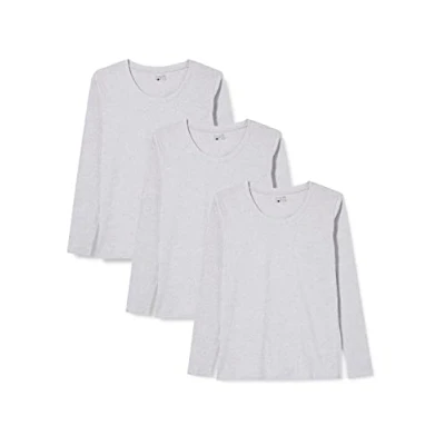 Abbildung von berydale Damen Langarm Shirt mit Rundhalsausschnitt aus 100% Baumwolle im Multipack