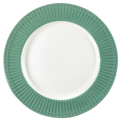Abbildung von Greengate Alice Speiseteller dusty green 26,5 cm