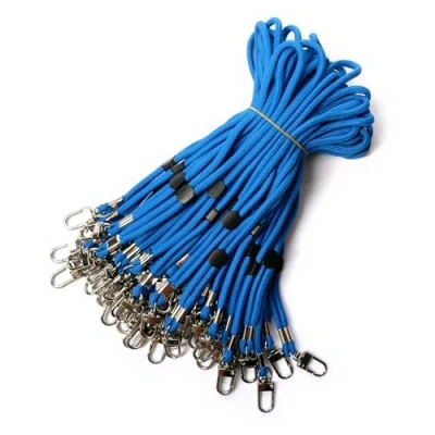 Abbildung von trage.band® kurzes verstellbares Handgelenk Trageband mit Karabinerhaken, 50 St. blau