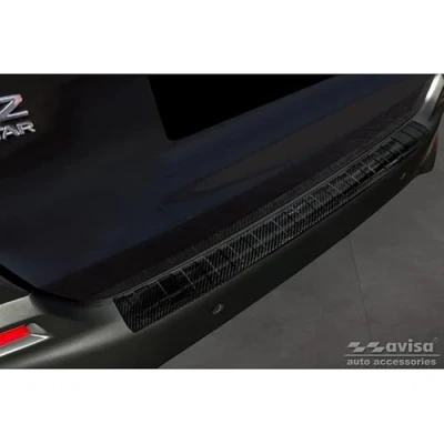 Abbildung von Avisa Echtes 3D Karbon Heckstoßstangenschutz kompatibel mit Honda Jazz Crosstar Hybrid 2020 &#039;Ribs&#039;
