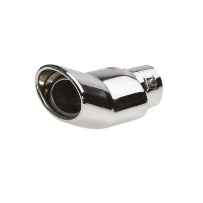 Abbildung von Simoni Racing TRX/38 Auspuffblende 118, 70mm oval, gebogen Edelstahl 160mm
