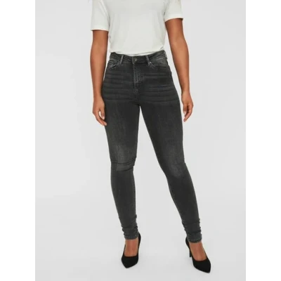 Abbildung von VERO MODA Damen Vmsophia Hr Am203 Noos Skinny Jeans, Dark Grey Denim, L / 30L