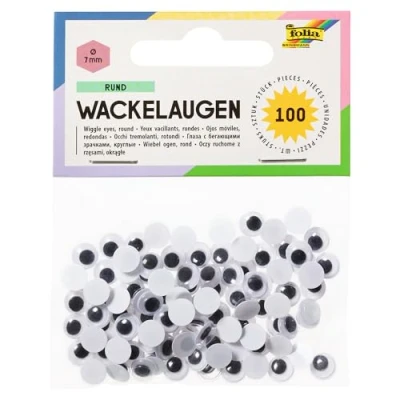 Abbildung von folia Wackelaugen weiß