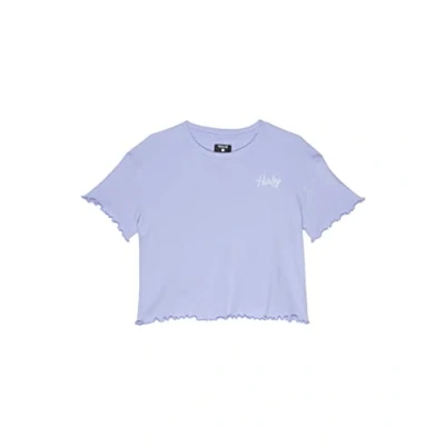 Abbildung von Hurley Mädchen Hrlg Ribbed Boxy Tee T Shirt, grün (Aurora Green), 12 Años
