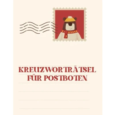 Abbildung von Kreuzworträtsel für Paketzusteller, Postboten und Briefträger.: Rätselheft Brief Zusteller mit vielen Fachbegriffen geistige Entspannung.