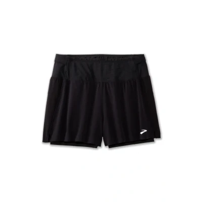 Abbildung von Brooks HIGH Point kurze Sporthose, Damen, Größe: 32/34, Black