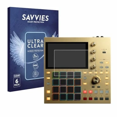 Abbildung von Savvies 6 Stück Schutzfolie für Akai MPC One Displayschutz Folie Ultra Transparent