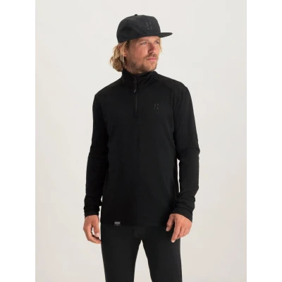 Abbildung von Four Seasons Midlayer Pullover für Herren. leicht. Schwarz